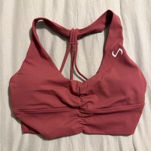 Women's Burgundy Sports Bra